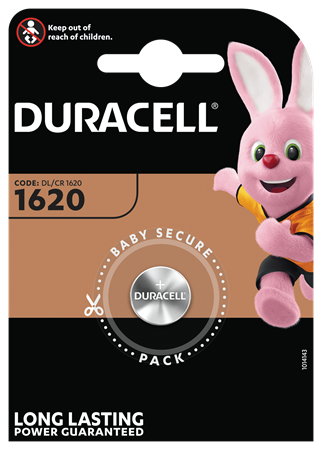 Duracell 1620 Litium knappcell 10x1-p